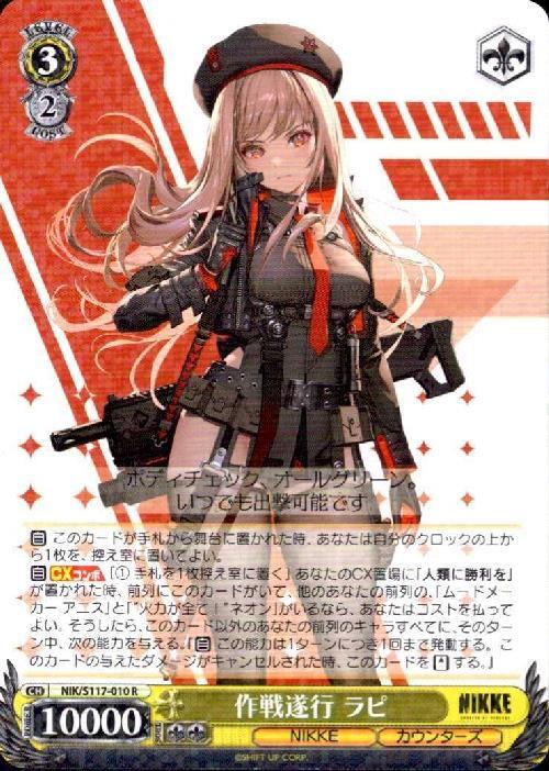 Operation execution Rapi (NIK/S117-010) R