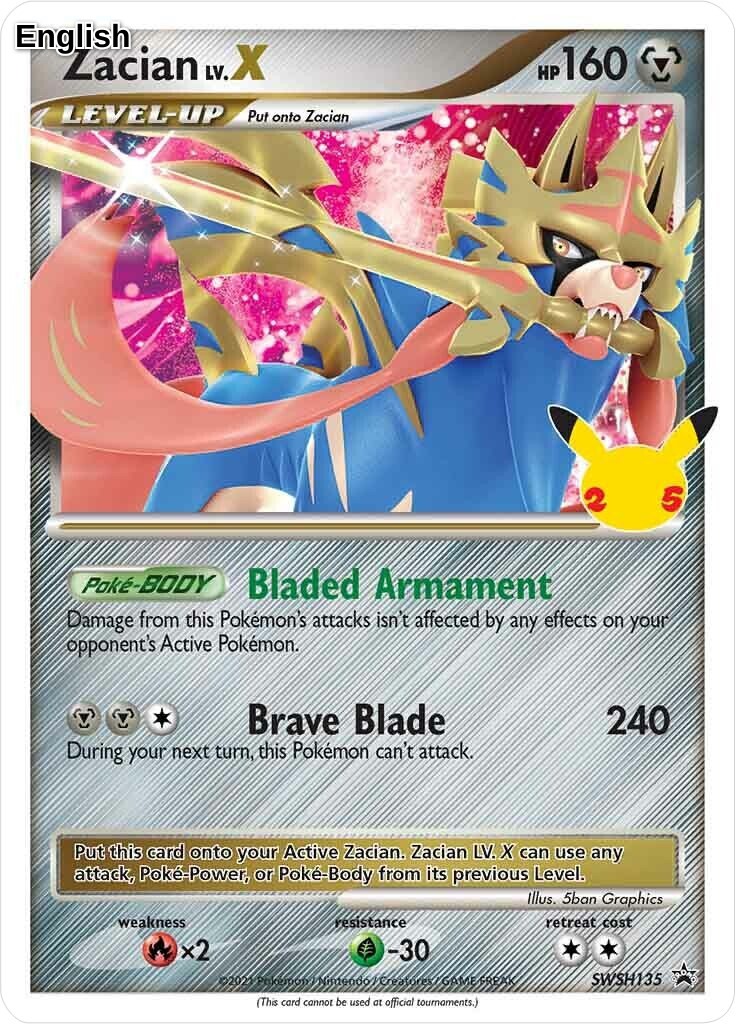 Zacian LV. X - SWSH135