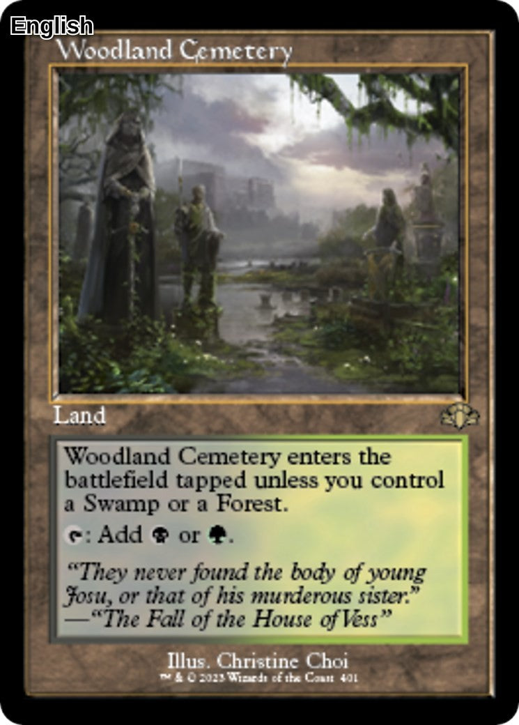 Woodland Cemetery (Retro Frame)