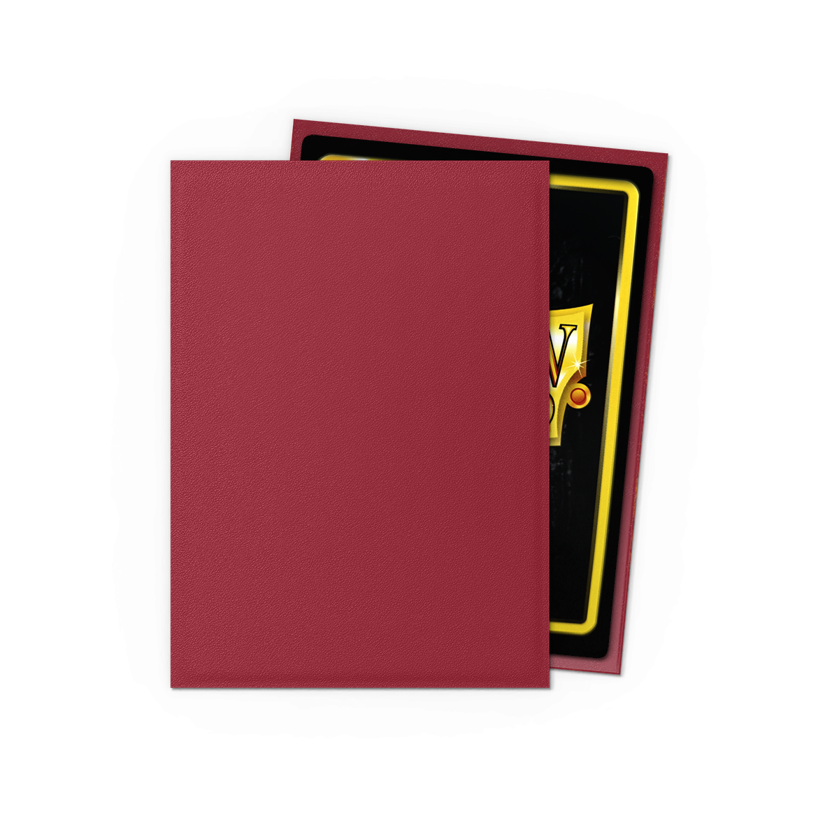 Dragon Shield Non-Glare Matte Blood Red Sleeves (100-Pack)
