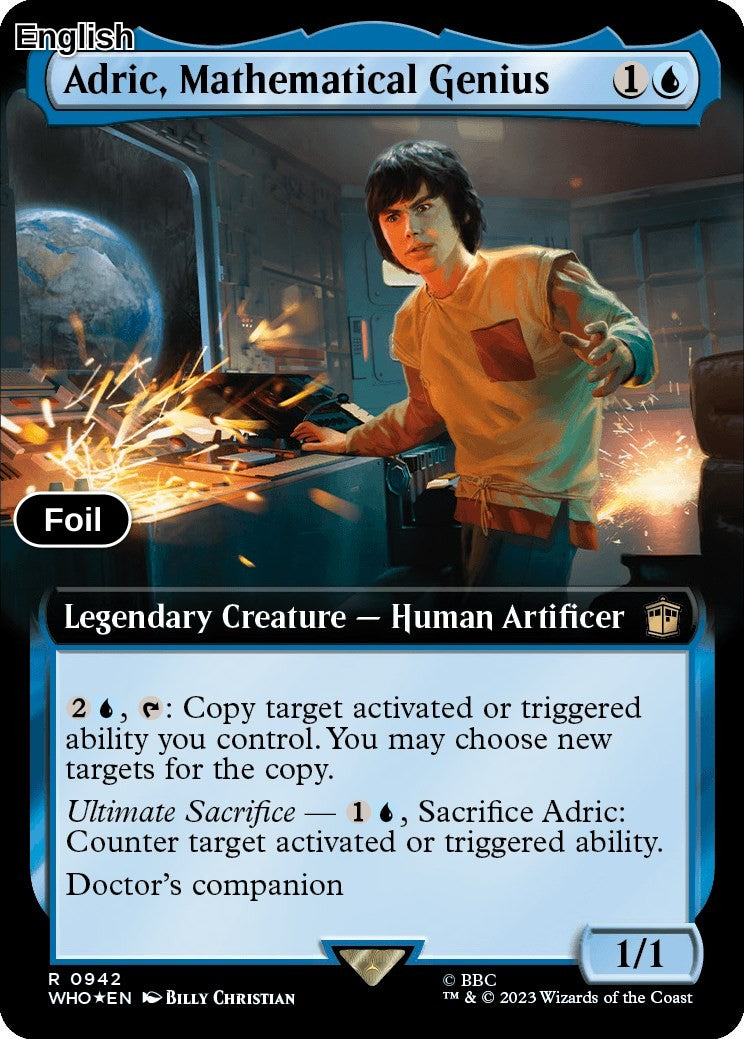 Adric, Mathematical Genius (Extended Art) (Surge Foil)