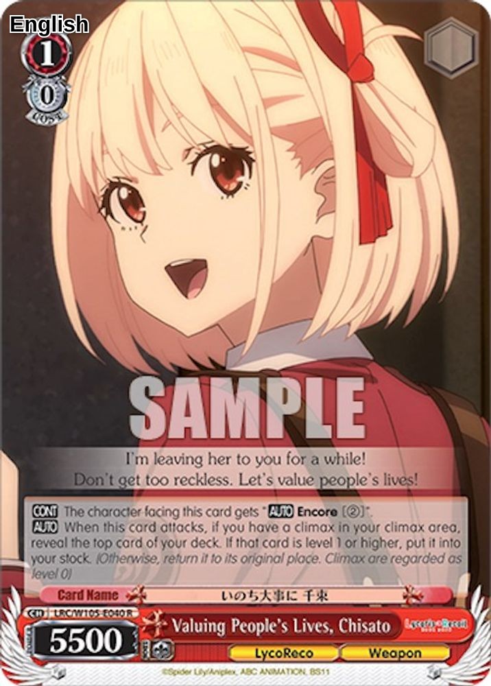 Valuing People's Lives, Chisato
