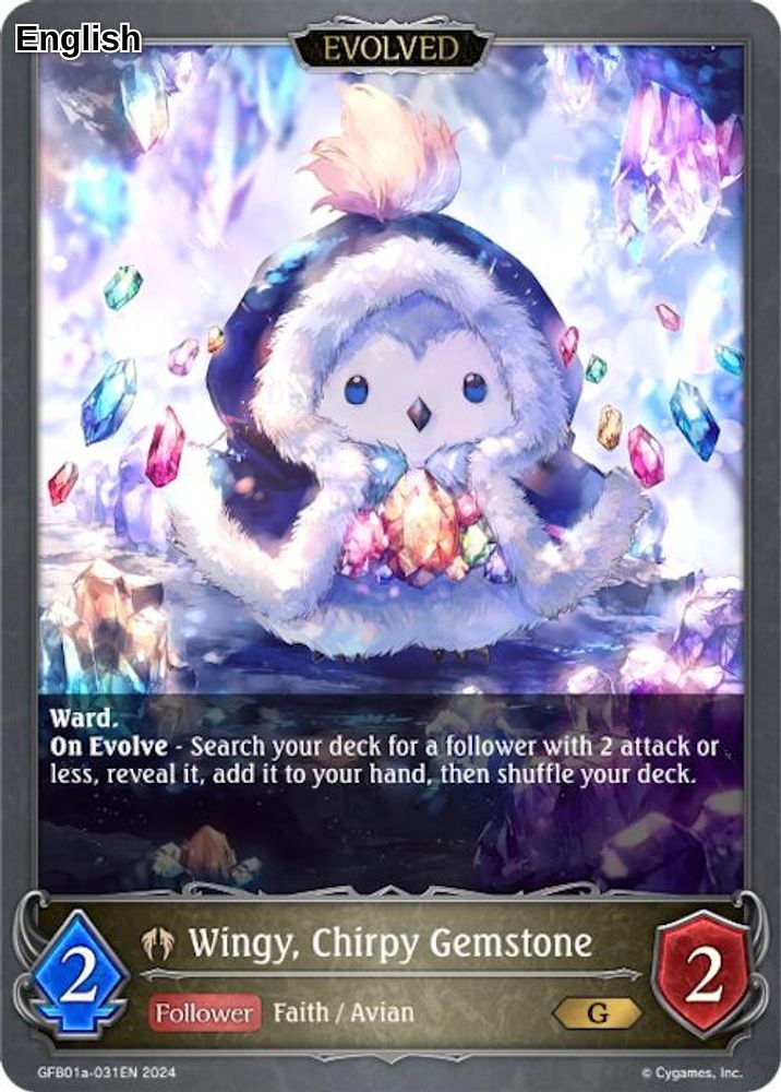 Wingy, Chirpy Gemstone (Evolved)