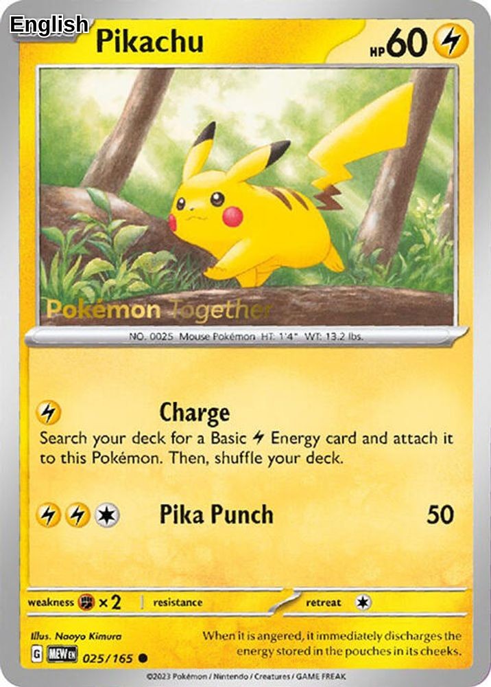 Pikachu - 025/165 (Pokemon Together)