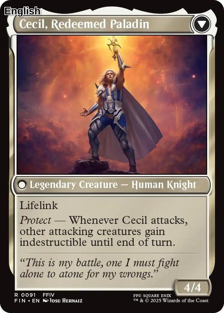 Cecil, Dark Knight (Back)