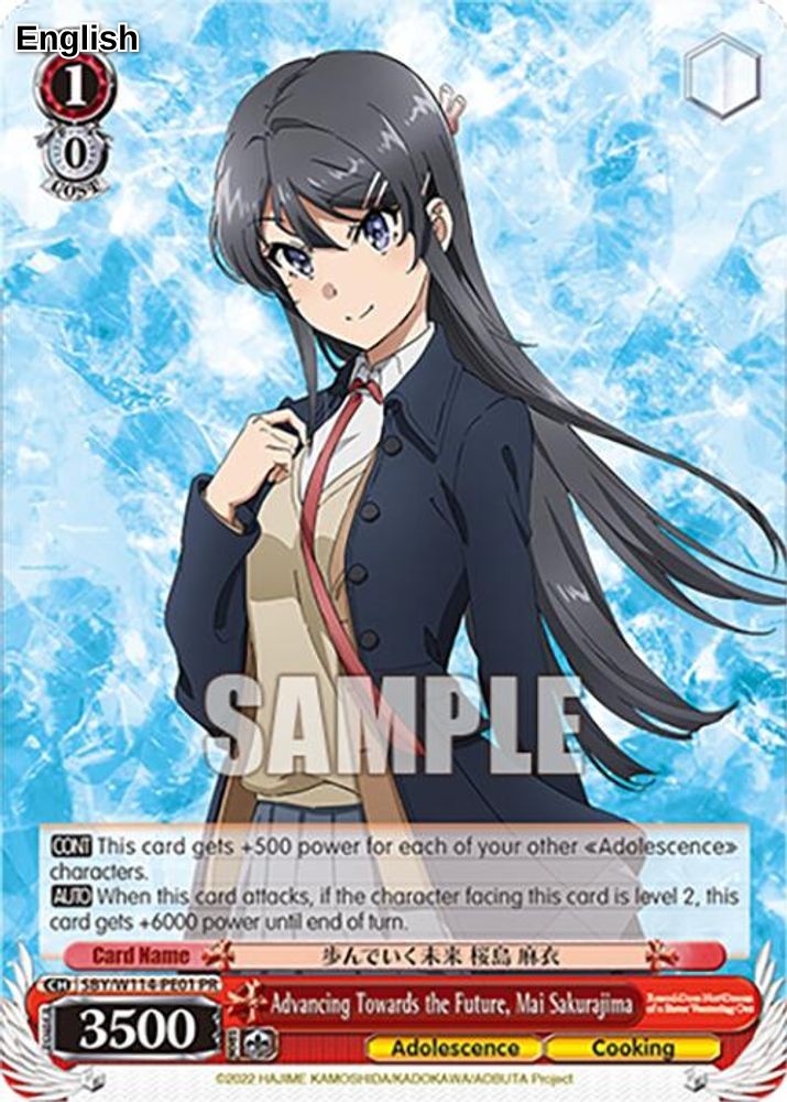 Advancing Towards the Future, Mai Sakurajima (PR)