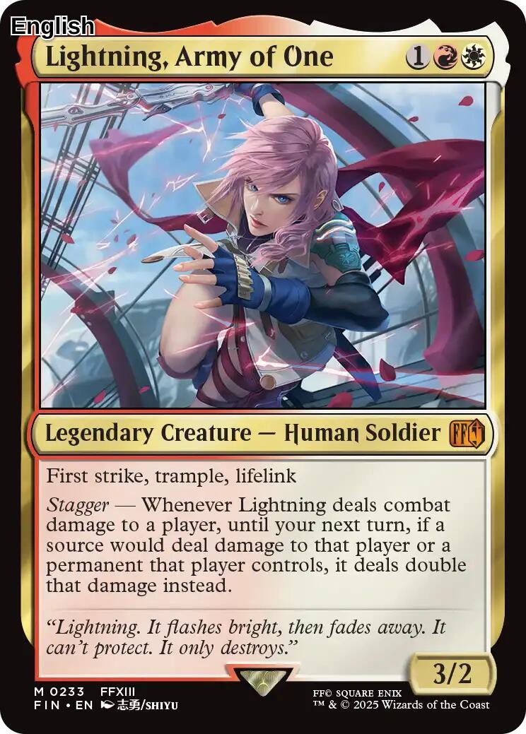 Lightning, Army of One