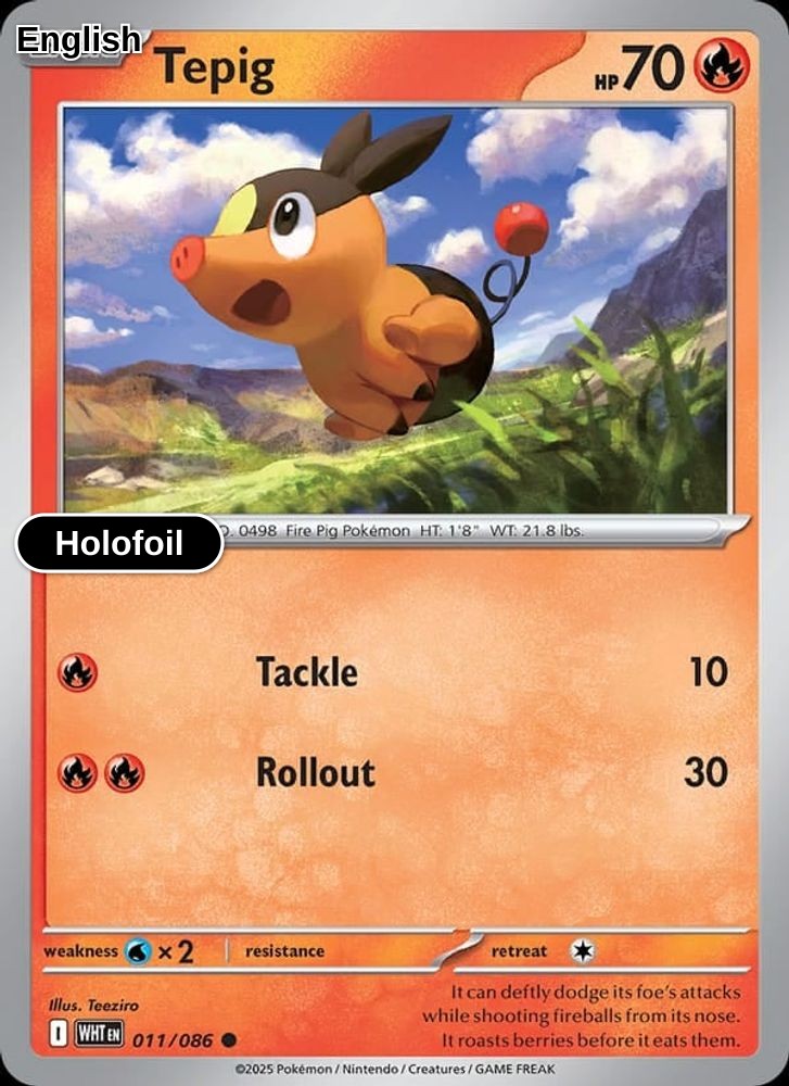 Tepig (Poke Ball Pattern)