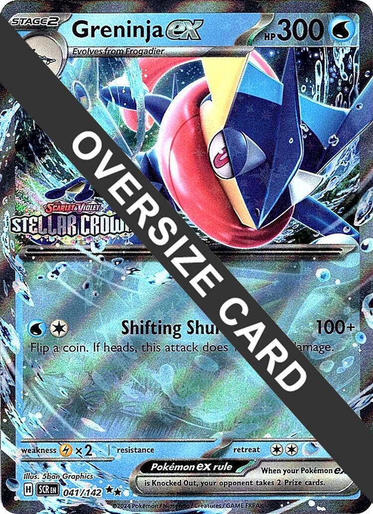 041 142 pokemon card Greninja ex (041/142) (Stellar Crown Stamped Jumbo Card) [Scarlet & Vi –  Tefuda