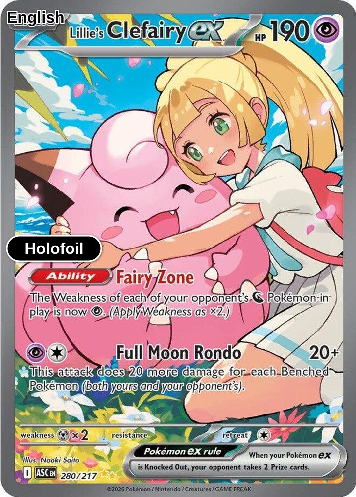 Lillie's Clefairy ex - 280/217