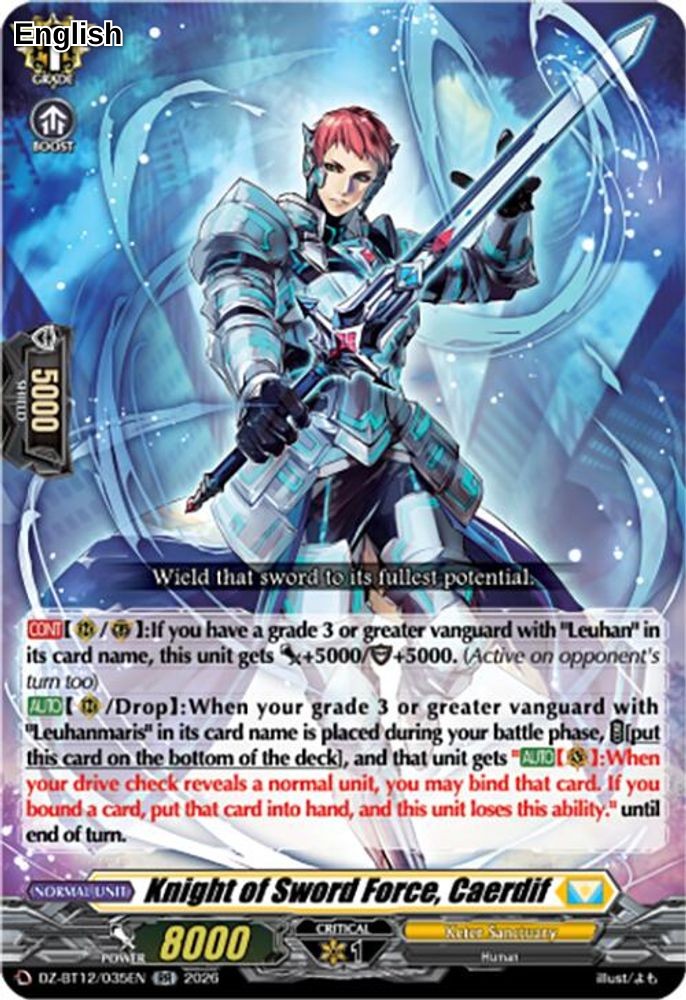 Knight of Sword Force, Caerdif