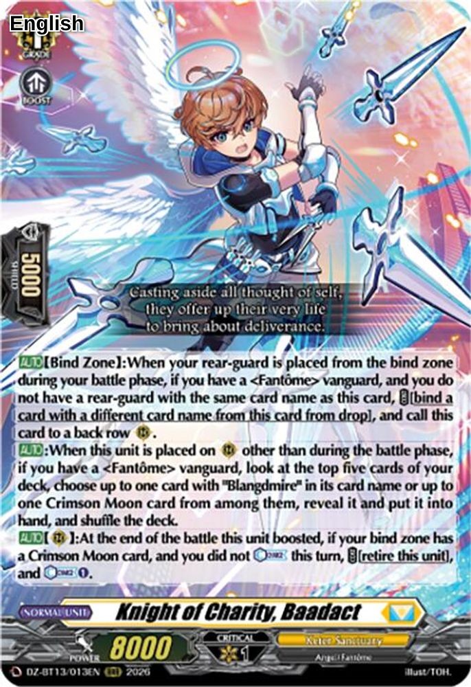 Knight of Charity, Baadact