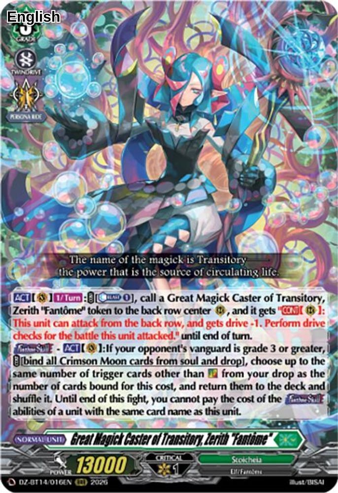 Great Magick Caster of Transitory, Zerith "Fantome"