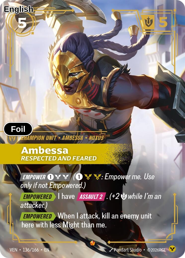 Ambessa, Respected and Feared