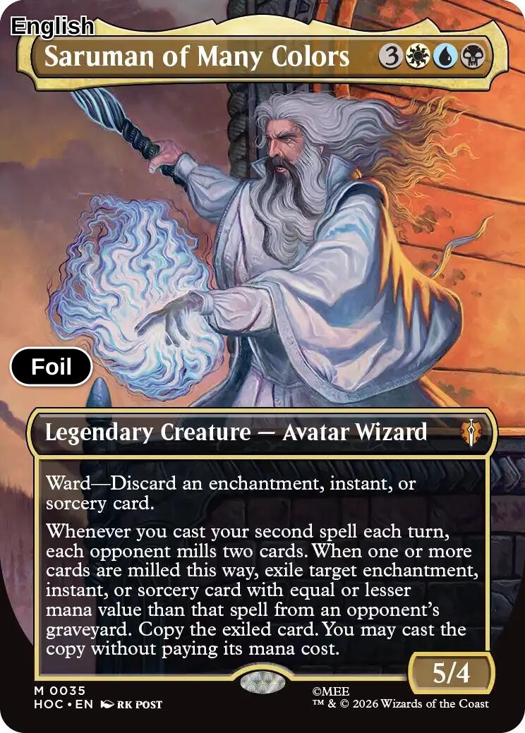Saruman of Many Colors (Borderless)