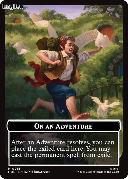 Human Soldier // On An Adventure Double-Sided Token (Back)