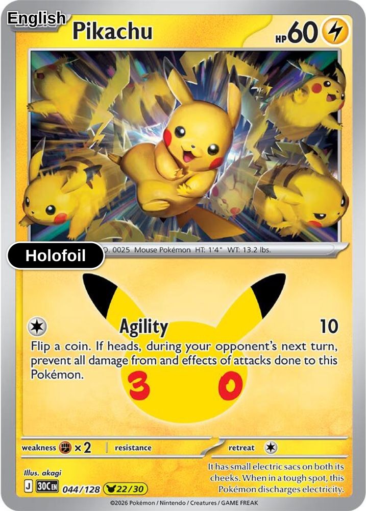 Pikachu - 044/128