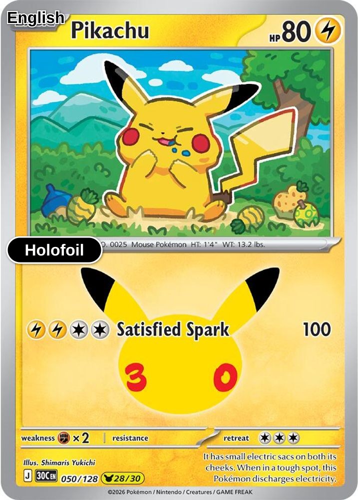 Pikachu - 050/128