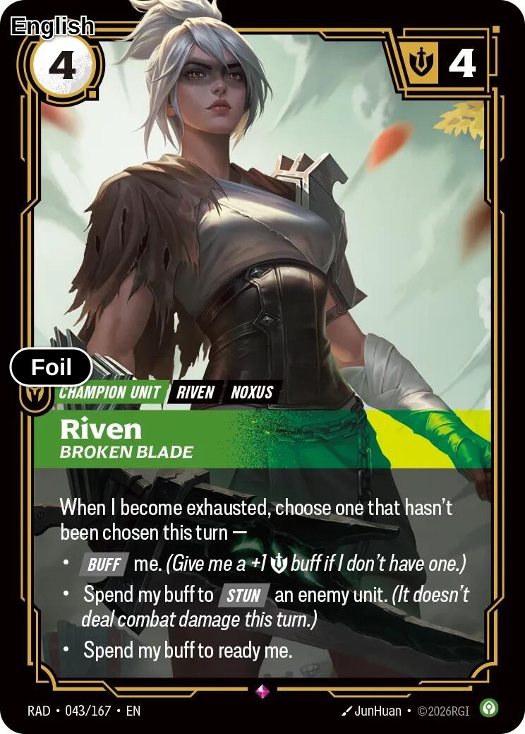 Riven, Broken Blade