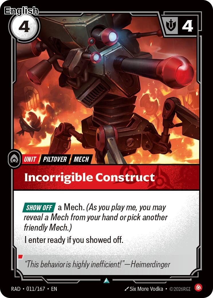 Incorrigible Construct