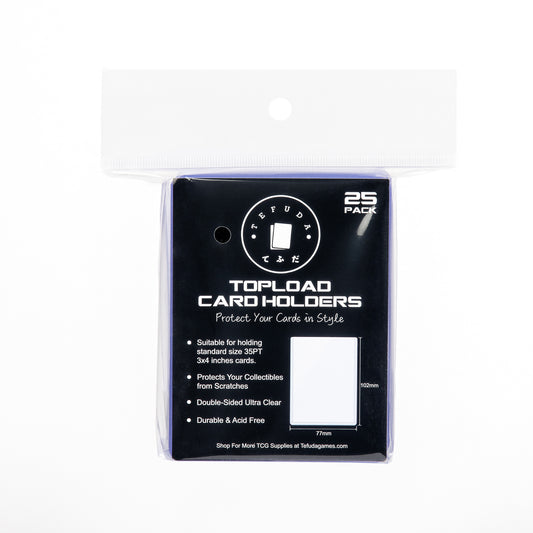 Tefuda Premium Toploaders – 25 Pack (JP & Standard Size)