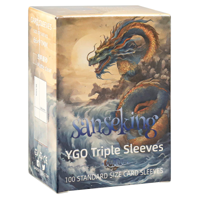 Sanseking Japanese Triple Sized Matte Clear Sleeves