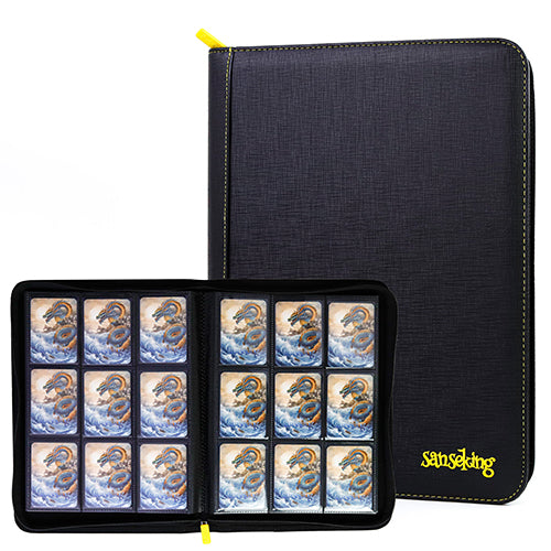 4 Pocket Leather Sanseking Leather Binder