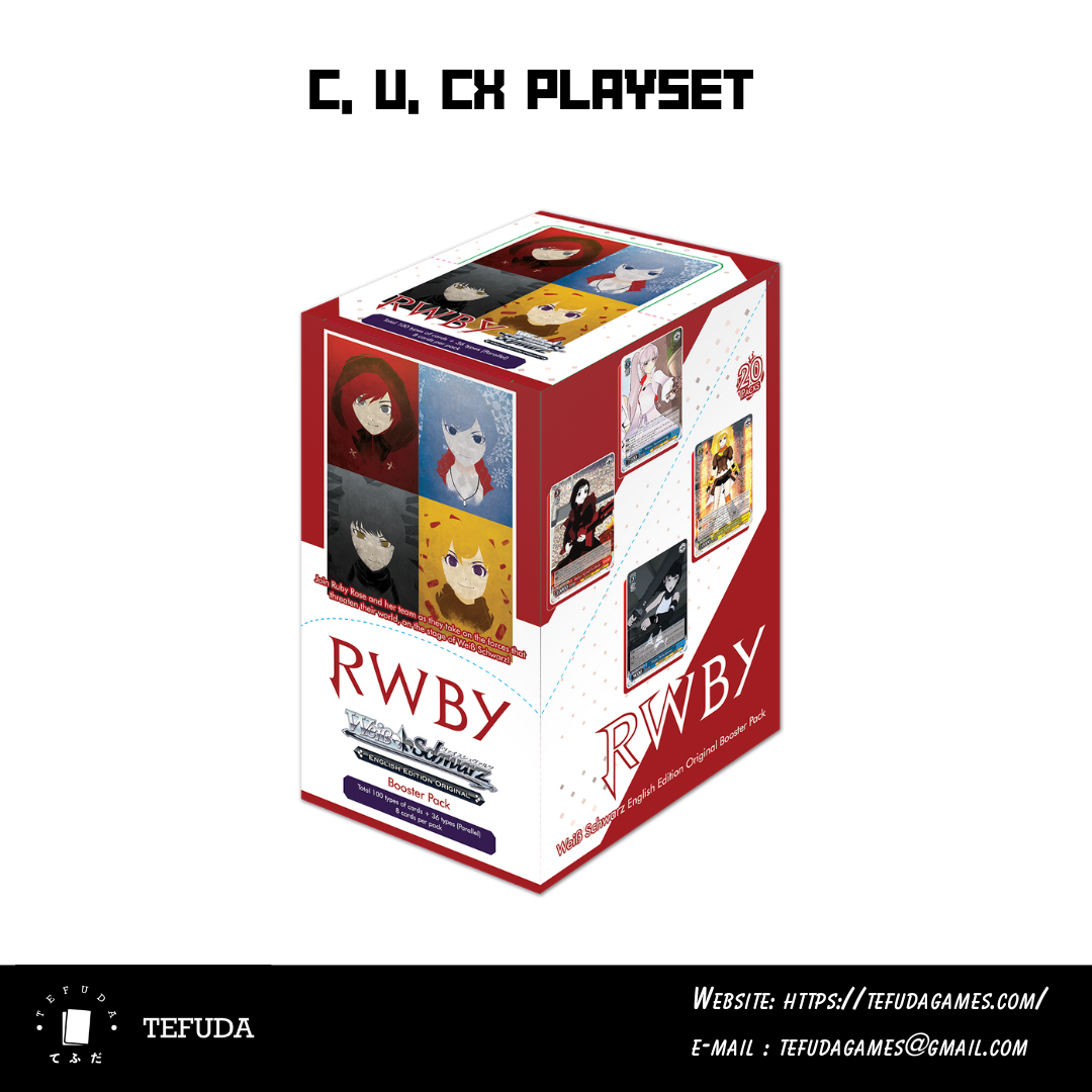 Weiss Schwarz RWBY C, U, CX Playset