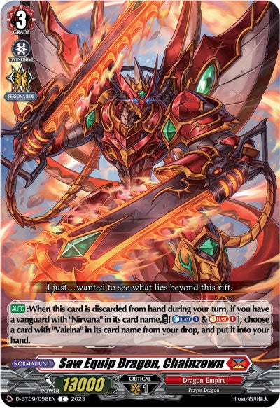 Saw Equip Dragon, Chainzown (D-BT09/058EN) [Dragontree Invasion]