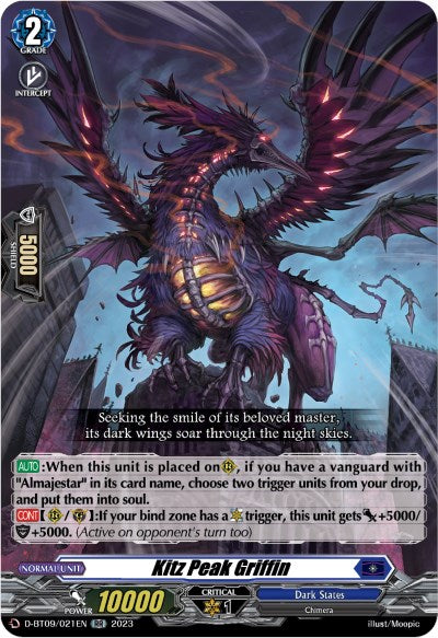 Kitz Peak Griffin (D-BT09/021EN) [Dragontree Invasion]