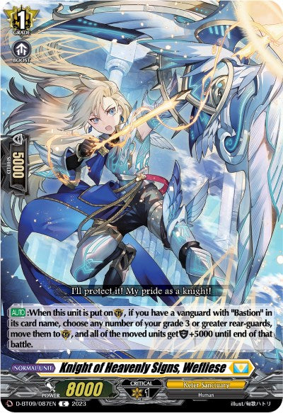 Knight of Heavenly Signs, Wefliese (D-BT09/087EN) [Dragontree Invasion]