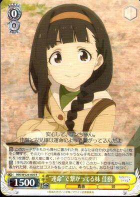 Connected by "destiny": my younger sister, Yoshiki (MKI/W126-005)