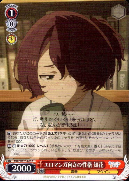 Chika (MKI/W126-069) has a personality suited for erotic manga. C