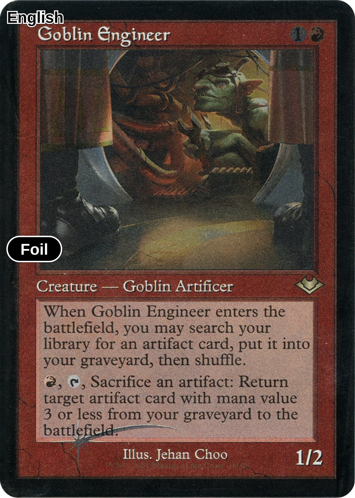 Goblin Engineer (Retro Frame) (Foil Etched)