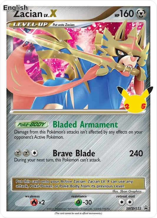 Zacian LV. X - SWSH135