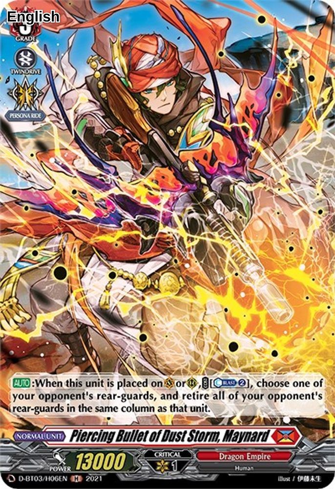 Piercing Bullet of Dust Storm, Maynard (Holo)