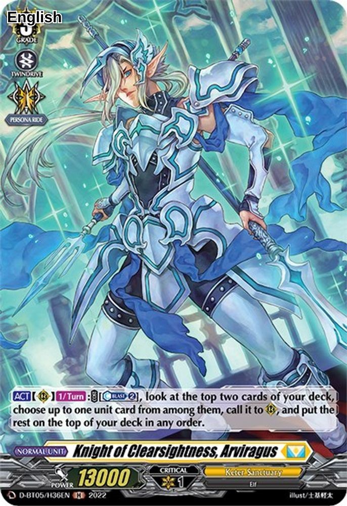 Knight of Clearsightness, Arviragus (Holo)