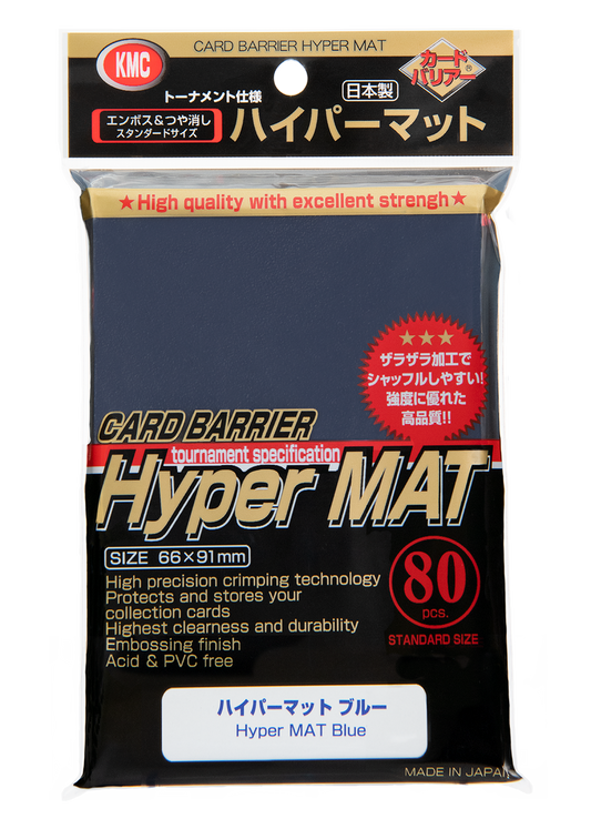 KMC Card Barrier Hyper Mat Blue 80pcs