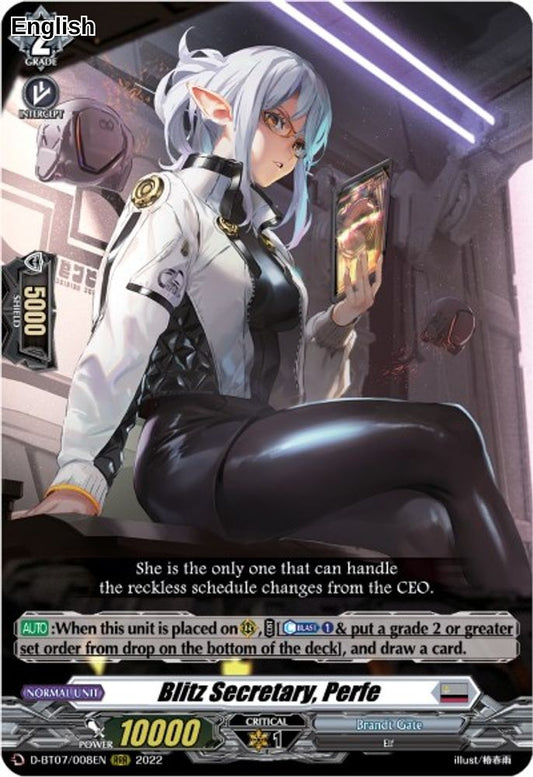 Blitz Secretary, Perfe