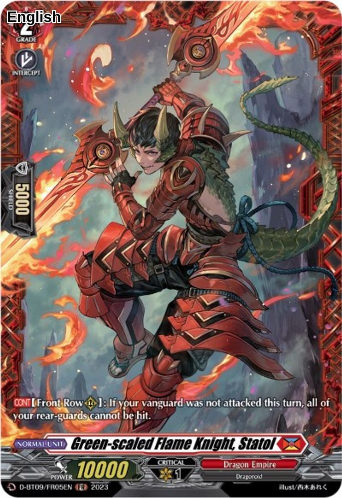 Green-scaled Flame Knight, Statol (FR)