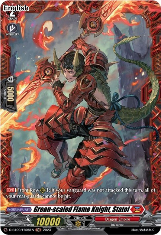 Green-scaled Flame Knight, Statol (FR)