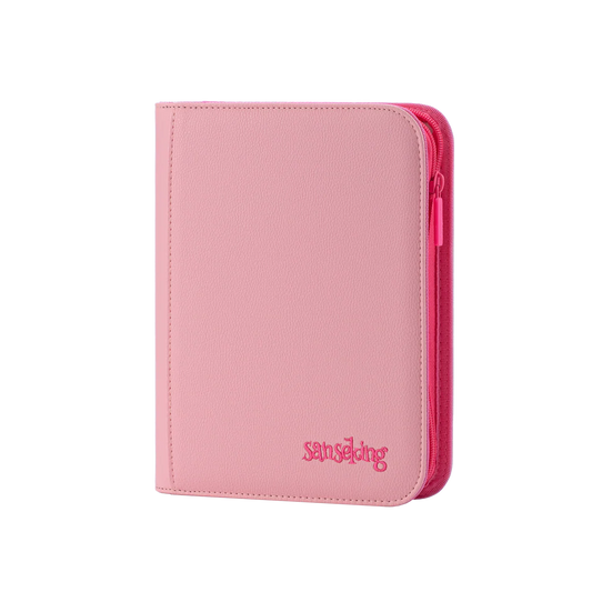 Sanseking Solid Color PU Card Binder (Pink)