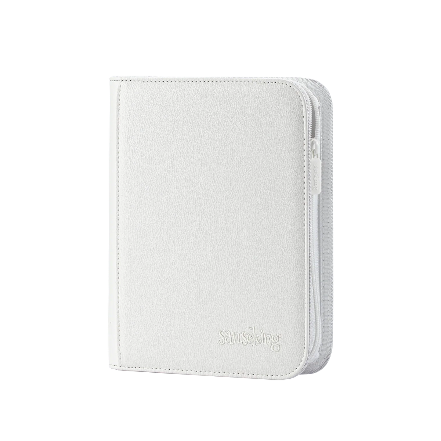Sanseking Solid Color PU Card Binder (White)