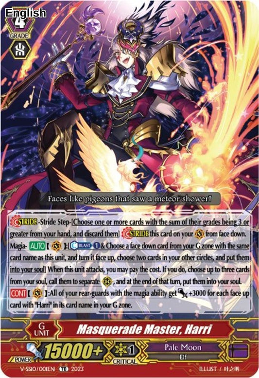 Masquerade Master, Harri