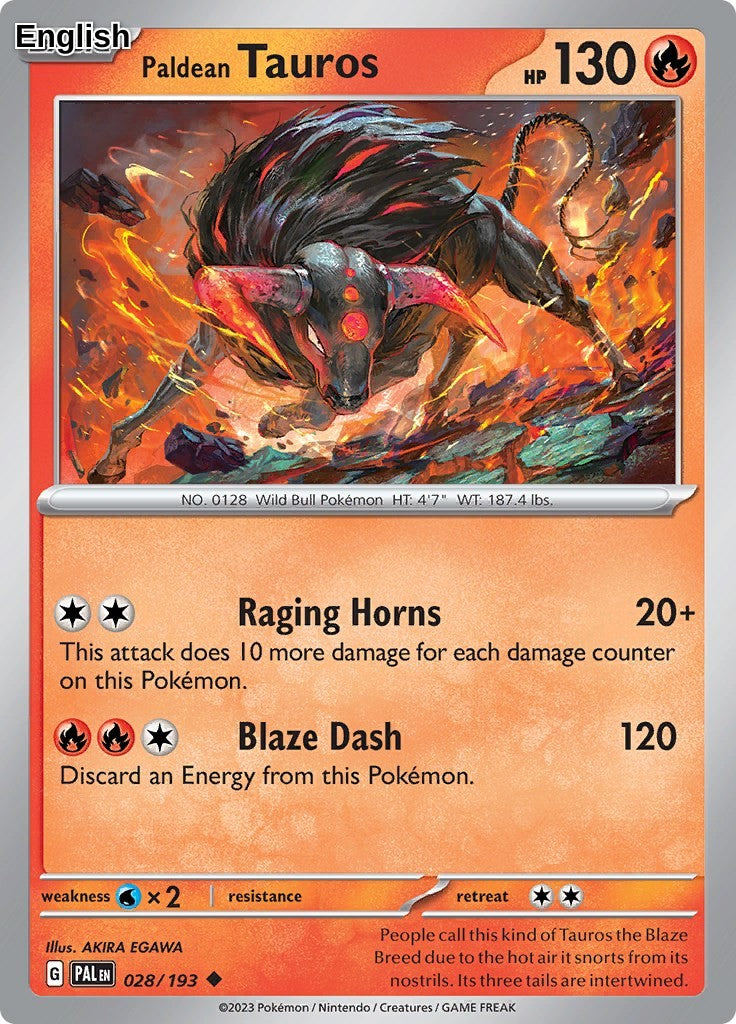 Paldean Tauros - 028/193