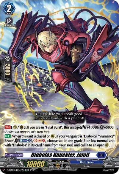 Diabolos Knuckler, Jamil (D-BT09/024EN) [Dragontree Invasion]