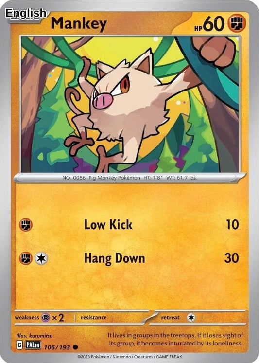 Mankey - 106/193 (Cosmos Holo)