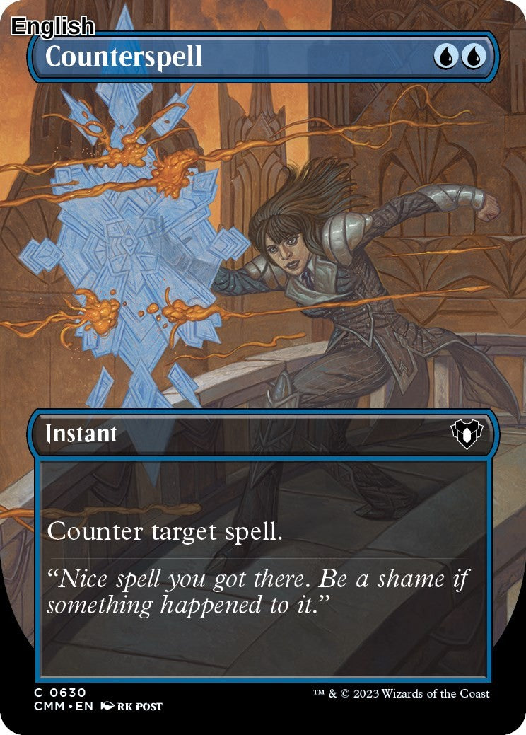 Counterspell (Borderless) [CMM - 630] C Commander Masters