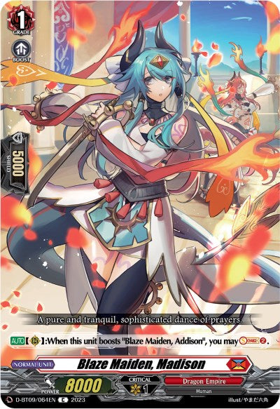 Blaze Maiden, Madison (D-BT09/064EN) [Dragontree Invasion]