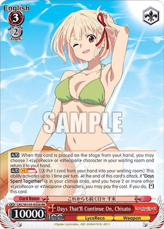 Days That'll Continue On, Chisato